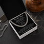 To My Man - I Love You Forever - Promise Necklace - Cuban Chain
