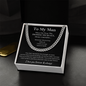 To My Man - I Love You Forever - Promise Necklace - Cuban Chain