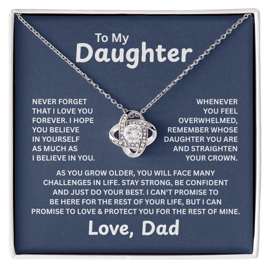 To My Daughter - Straighten Your Crown - Necklace Gift Set