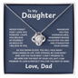 To My Daughter - Straighten Your Crown - Necklace Gift Set