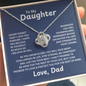 To My Daughter - Straighten Your Crown - Necklace Gift Set