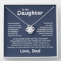 To My Daughter - Straighten Your Crown - Necklace Gift Set
