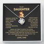 To My Daughter - I Believe In You - Necklace Gift Set