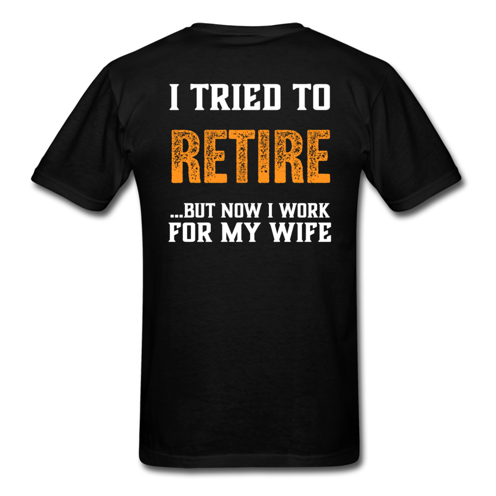 Retire Tee - Back Print - black